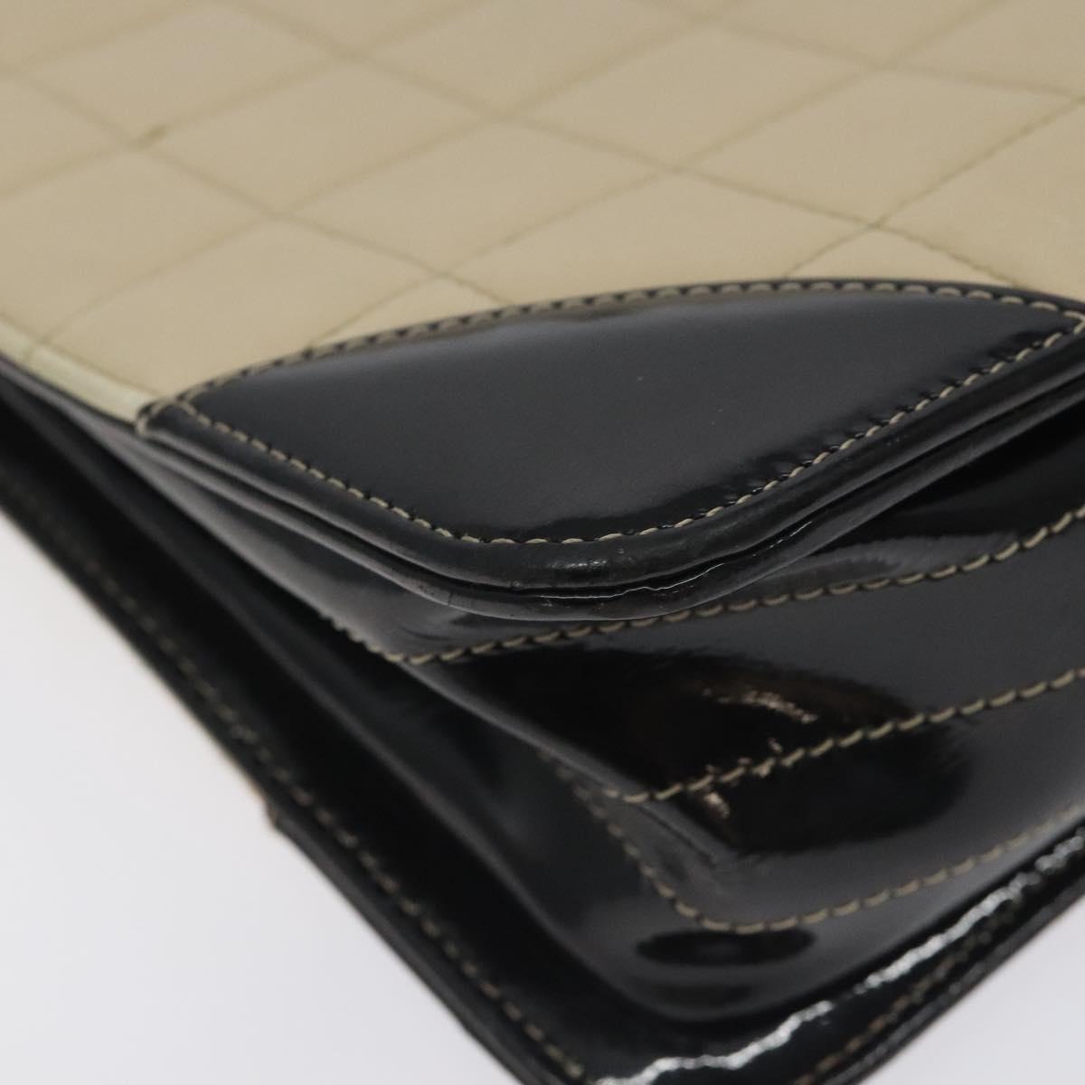 Chanel Chocolate bar, White, Leather, tote