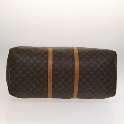 Louis Vuitton Keepall 60, Brown, Canvas, travel