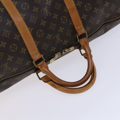 Louis Vuitton Keepall Bandoulière 60, Brown, Canvas, travel