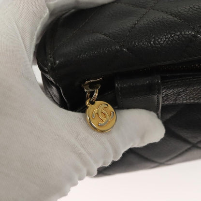 Chanel Vintage, Black, Leather, shoulder