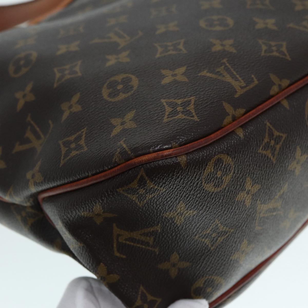 Louis Vuitton Delightfull PM, Brown, Canvas, shoulder