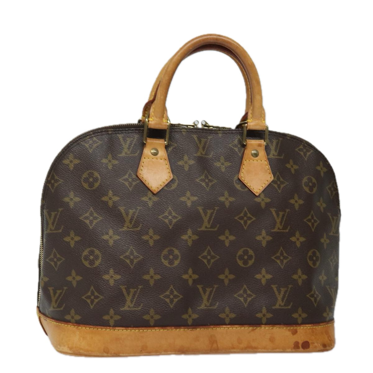 Louis Vuitton Alma, Brown, Canvas, handbag