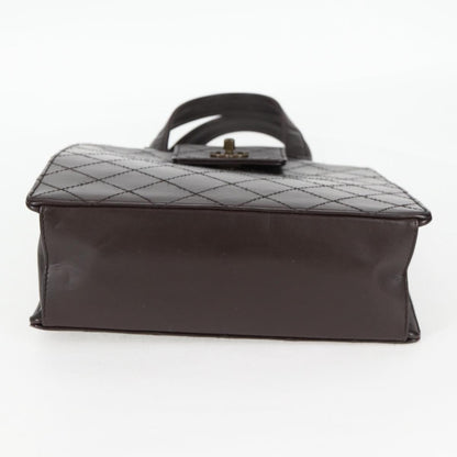 Chanel Coco Mark, Brown, Leather, handbag