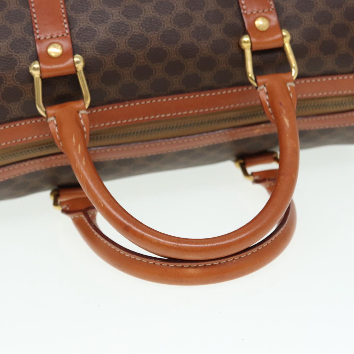 Céline Macadam, Brown, Canvas, handbag