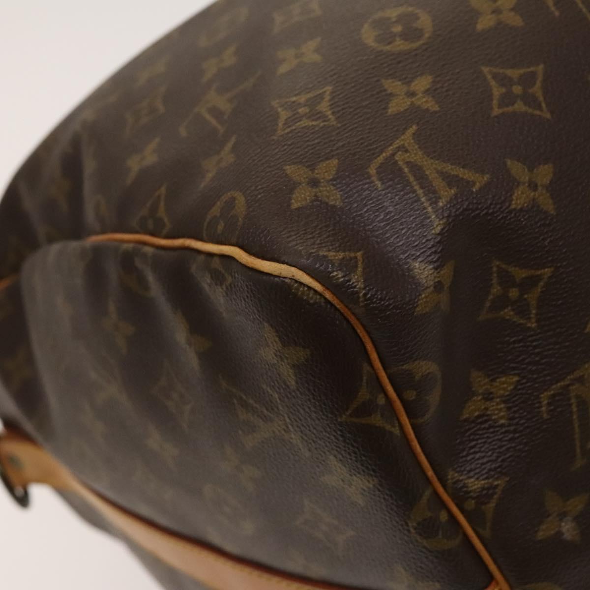 Louis Vuitton Keepall Bandoulière 55, Brown, Canvas, travel