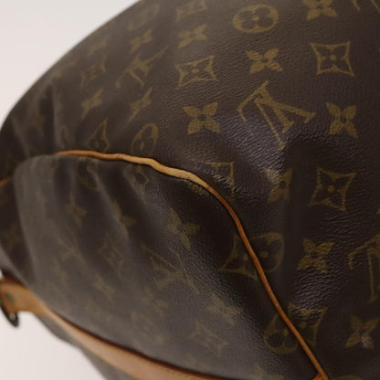 Louis Vuitton Keepall Bandoulière 55, Brown, Canvas, travel