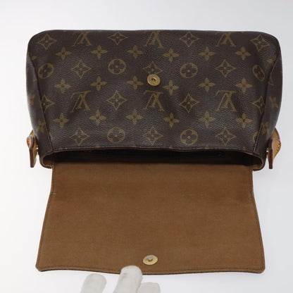 Louis Vuitton Mini looping, Brown, Canvas, shoulder
