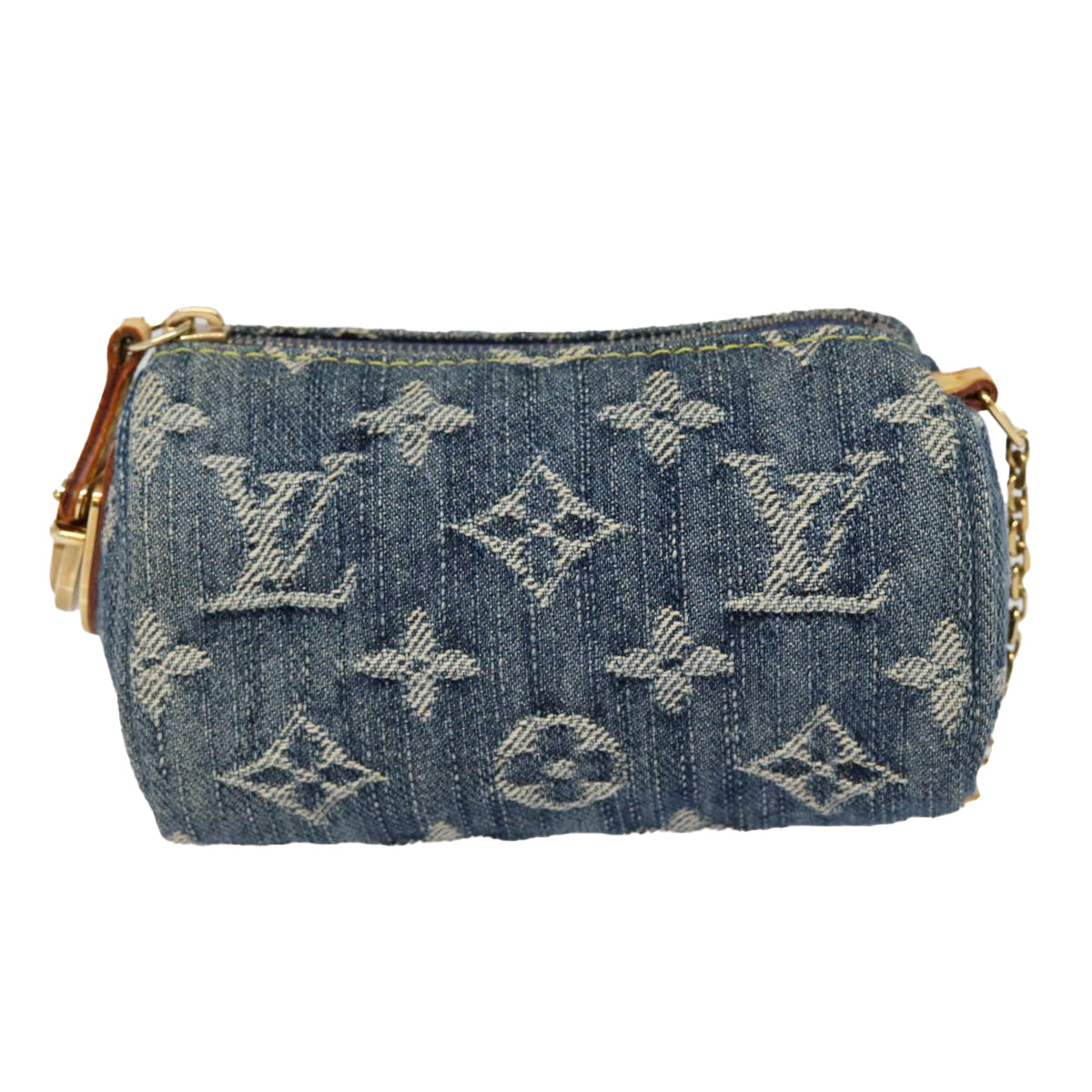 Louis Vuitton Trousse pochette, Blue, Denim - Jeans, wallet