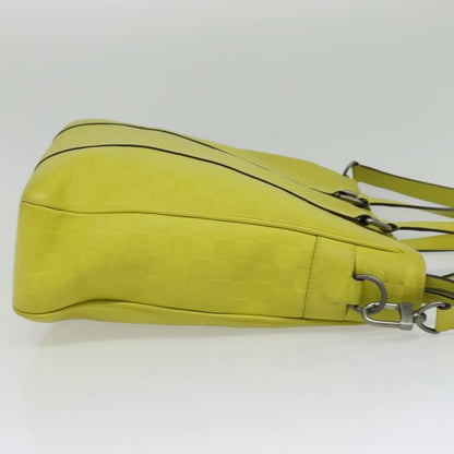Louis Vuitton Tadao, Yellow, Leather, handbag