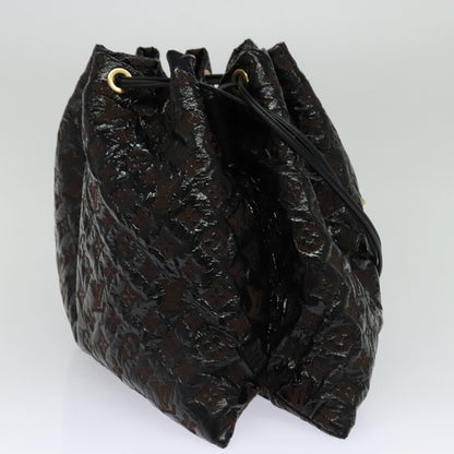 Louis Vuitton Squishy, Black, Canvas, shoulder