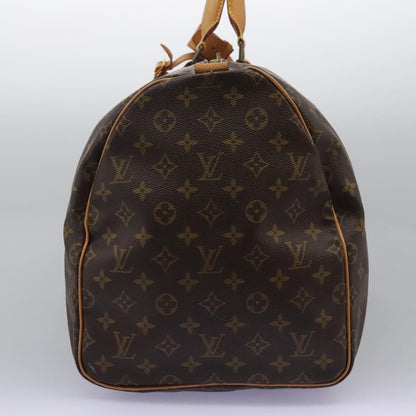 Louis Vuitton Keepall 55, Brown, Canvas, travel