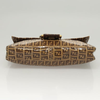 Fendi Baguette, Brown, Canvas, shoulder