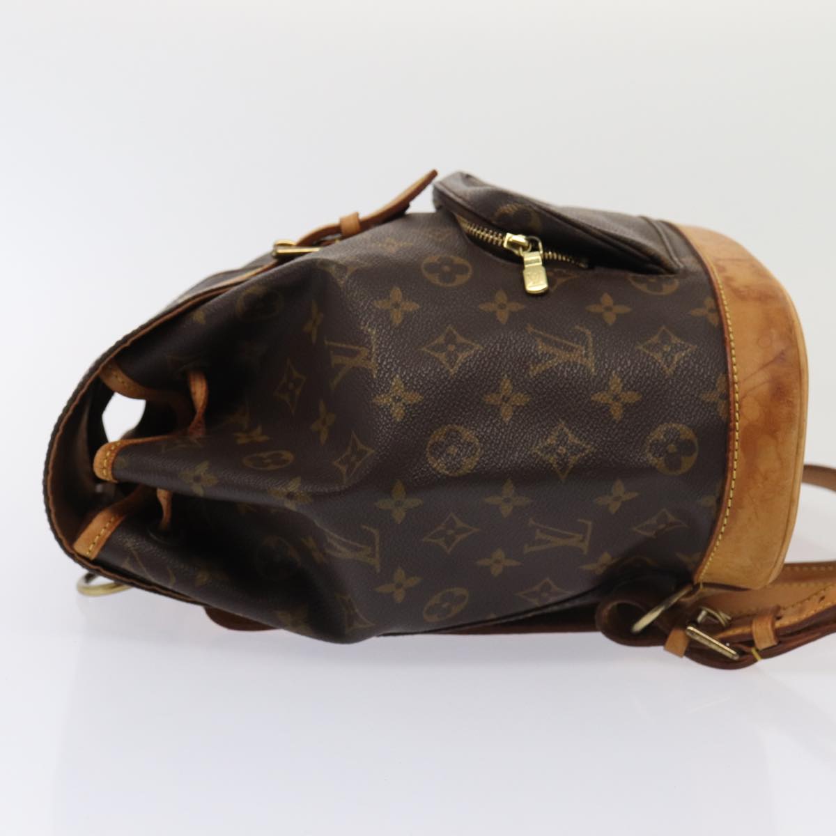 Louis Vuitton Montsouris, Brown, Canvas, backpack