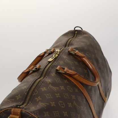 Louis Vuitton Keepall Bandoulière 55, Brown, Canvas, travel