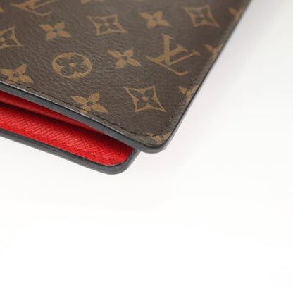 Louis Vuitton Brazza, Brown, Canvas, wallet