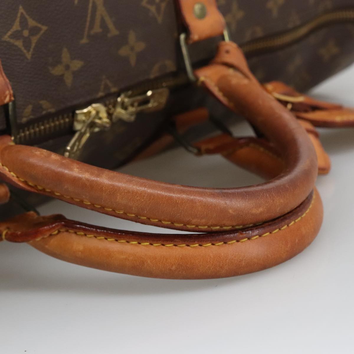 Louis Vuitton Keepall 55, Brown, Canvas, travel