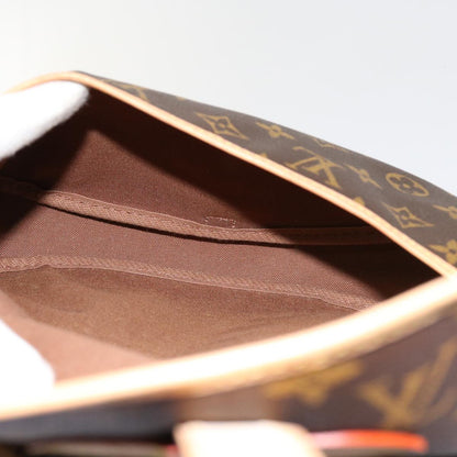 Louis Vuitton Saumur, Brown, Canvas, shoulder