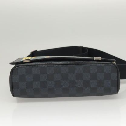 Louis Vuitton District, Grey, Canvas, shoulder