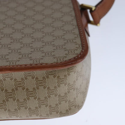Céline Macadam, Beige, Canvas, shoulder