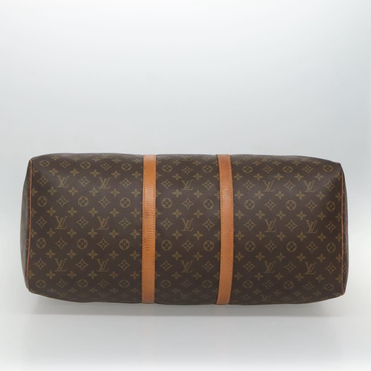 Louis Vuitton Keepall 60, Black, Canvas, travel