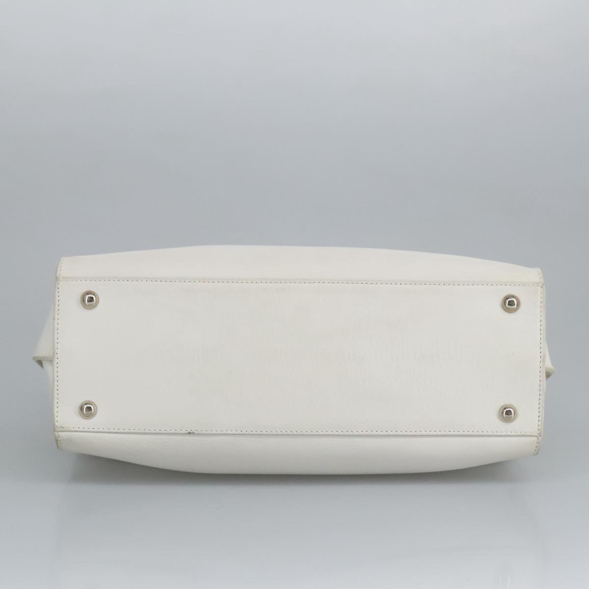 Salvatore Ferragamo, White, Leather, shoulder