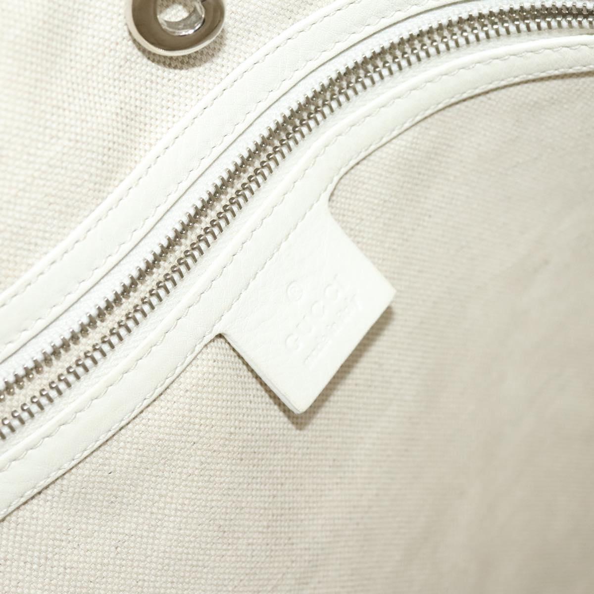 Gucci Horsebit, White, Leather, handbag