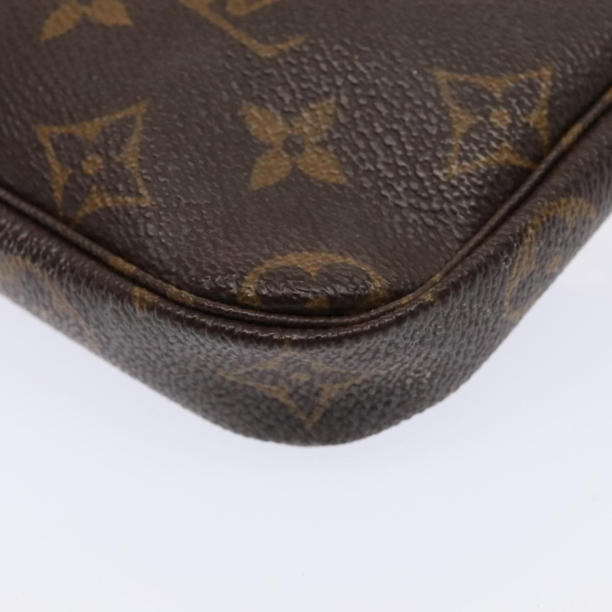 Louis Vuitton Pochette Accessoire, Brown, Canvas, shoulder