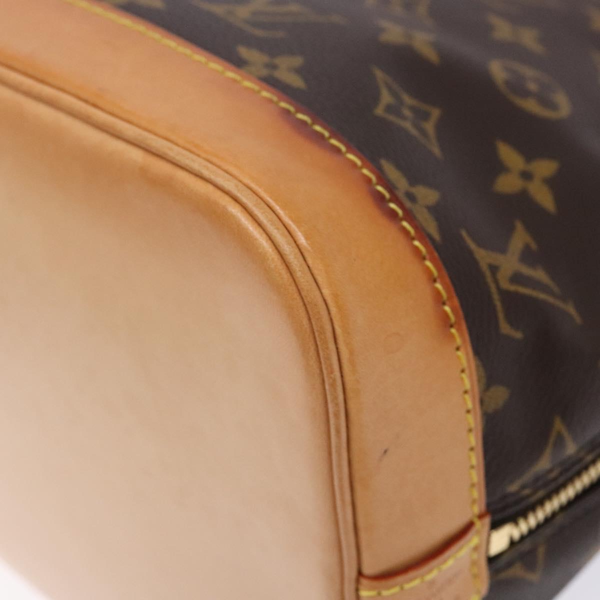 Louis Vuitton Alma, Brown, Canvas, handbag