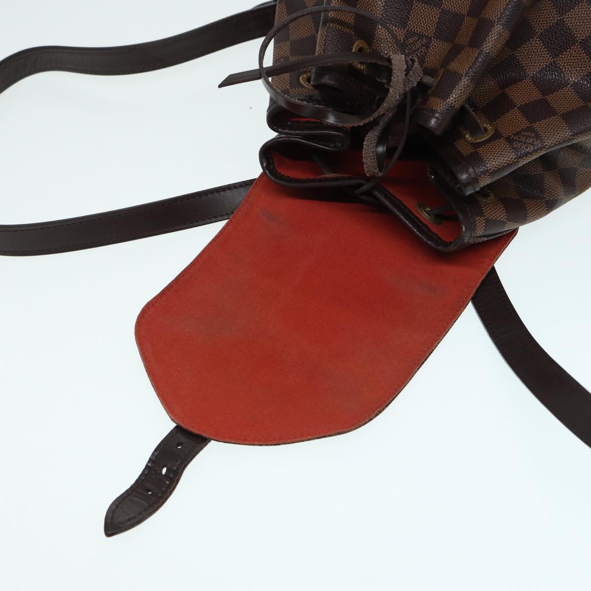 Louis Vuitton Montsouris, Brown, Canvas, backpack