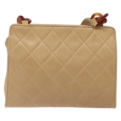 Chanel Camera, Beige, Leather, shoulder