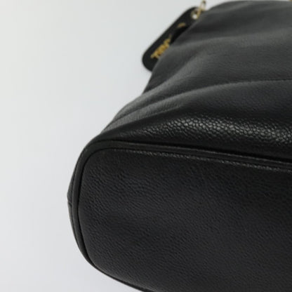 Chanel Cc, Black, Leather, shoulder