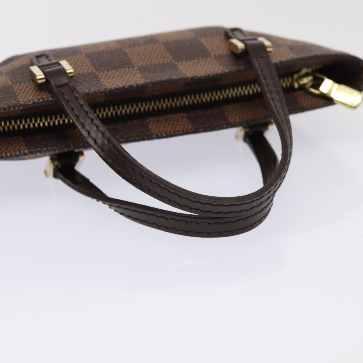 Louis Vuitton Manosque, Brown, Canvas, clutch