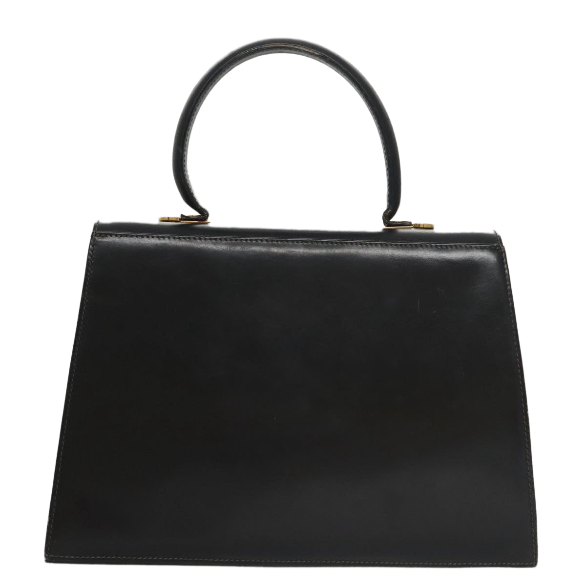 Salvatore Ferragamo Gancini, Black, Leather, handbag