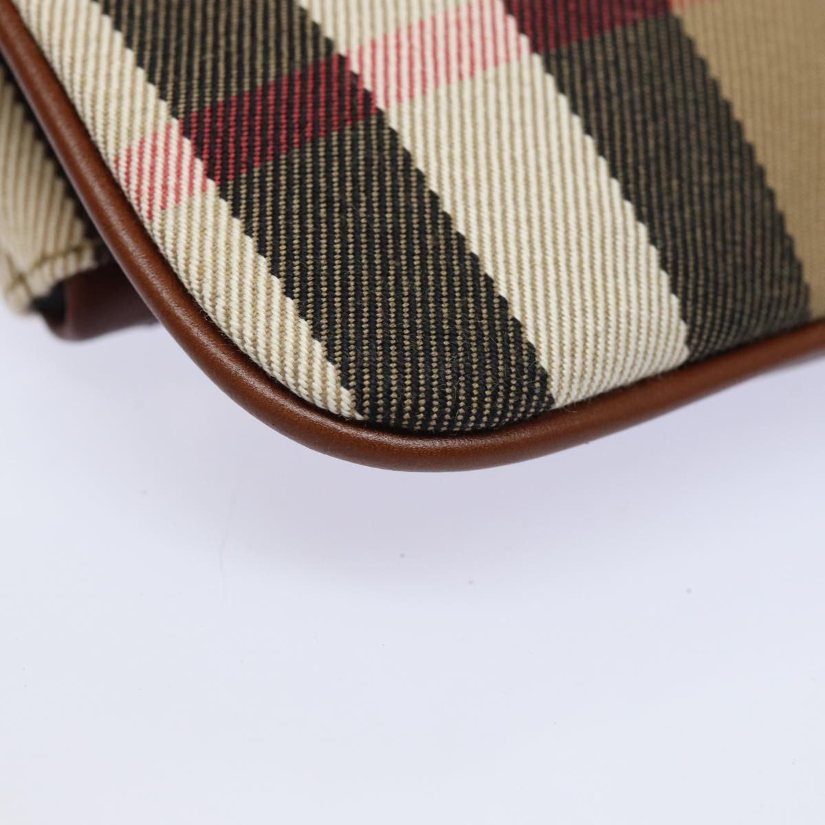 Burberry Nova Check, Brown, Canvas, clutch