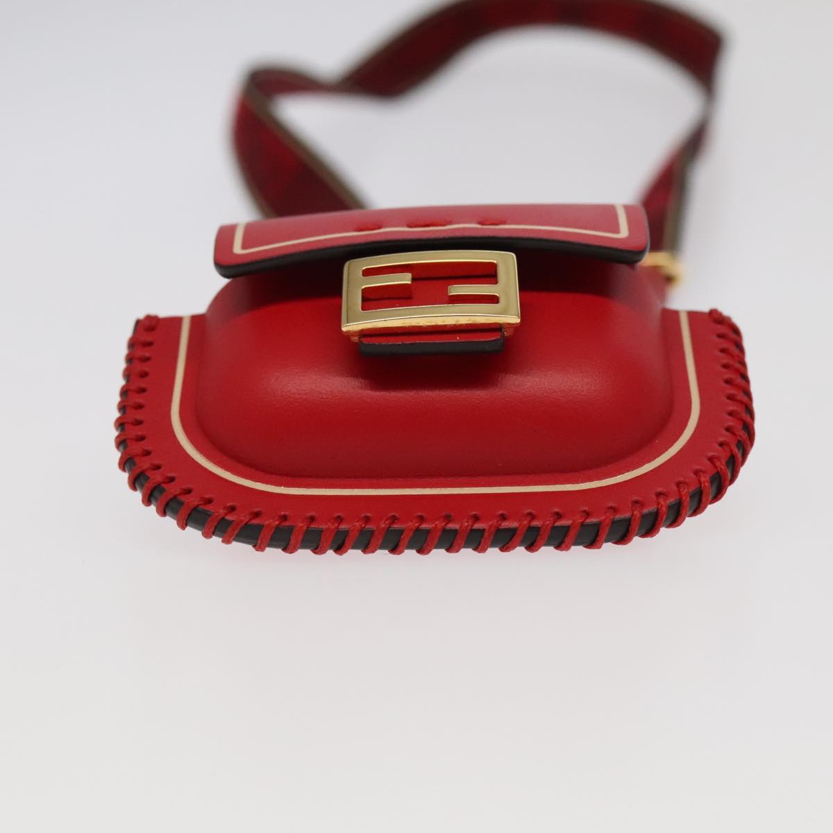 Fendi Baguette, Red, Leather, wallet