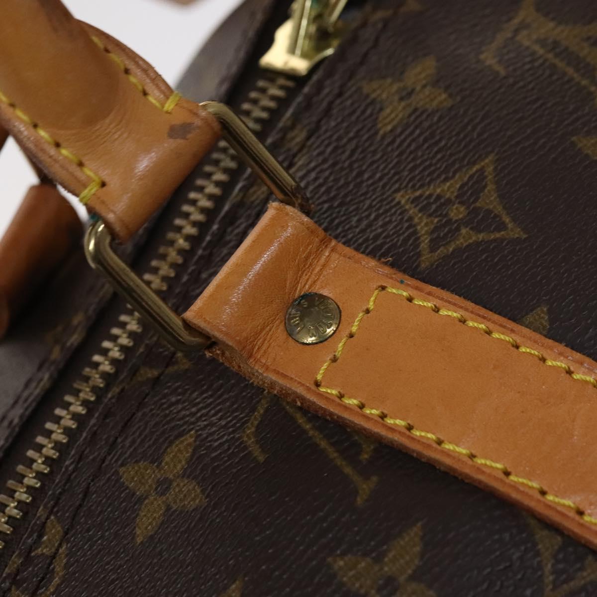 Louis Vuitton Keepall 55, Brown, Canvas, travel
