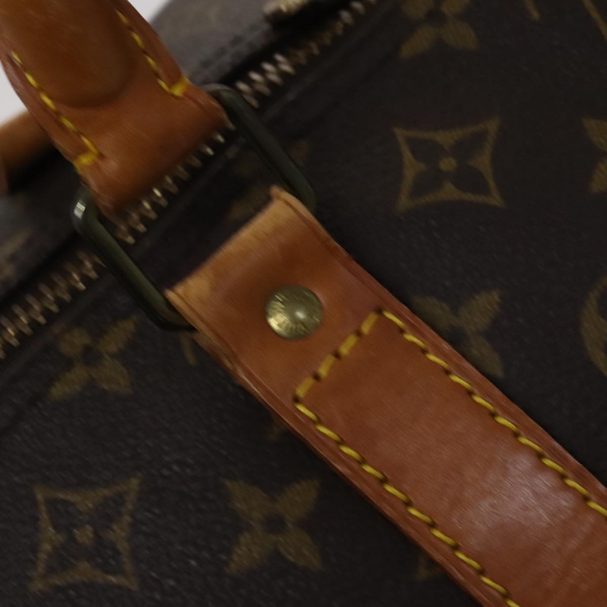 Louis Vuitton Keepall 60, Brown, Canvas, travel
