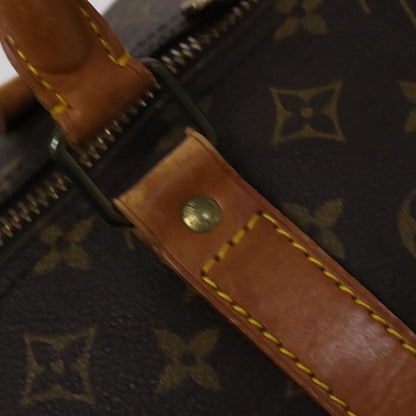 Louis Vuitton Keepall 60, Brown, Canvas, travel