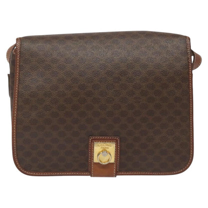 Céline Macadam, Brown, Canvas, shoulder