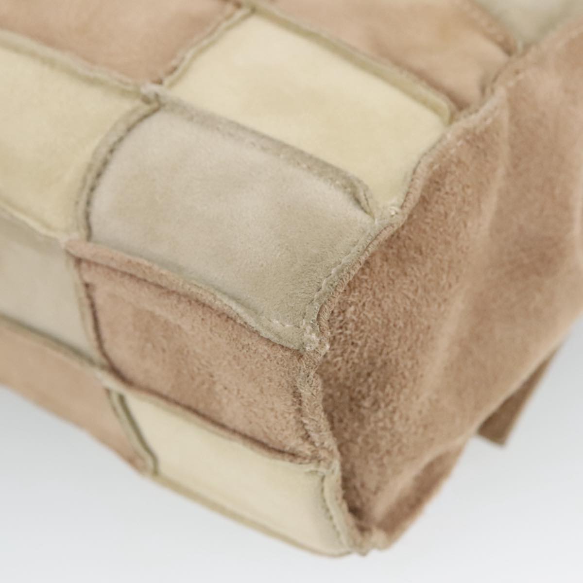 "Chanel 2,55", Beige, Suede, shoulder
