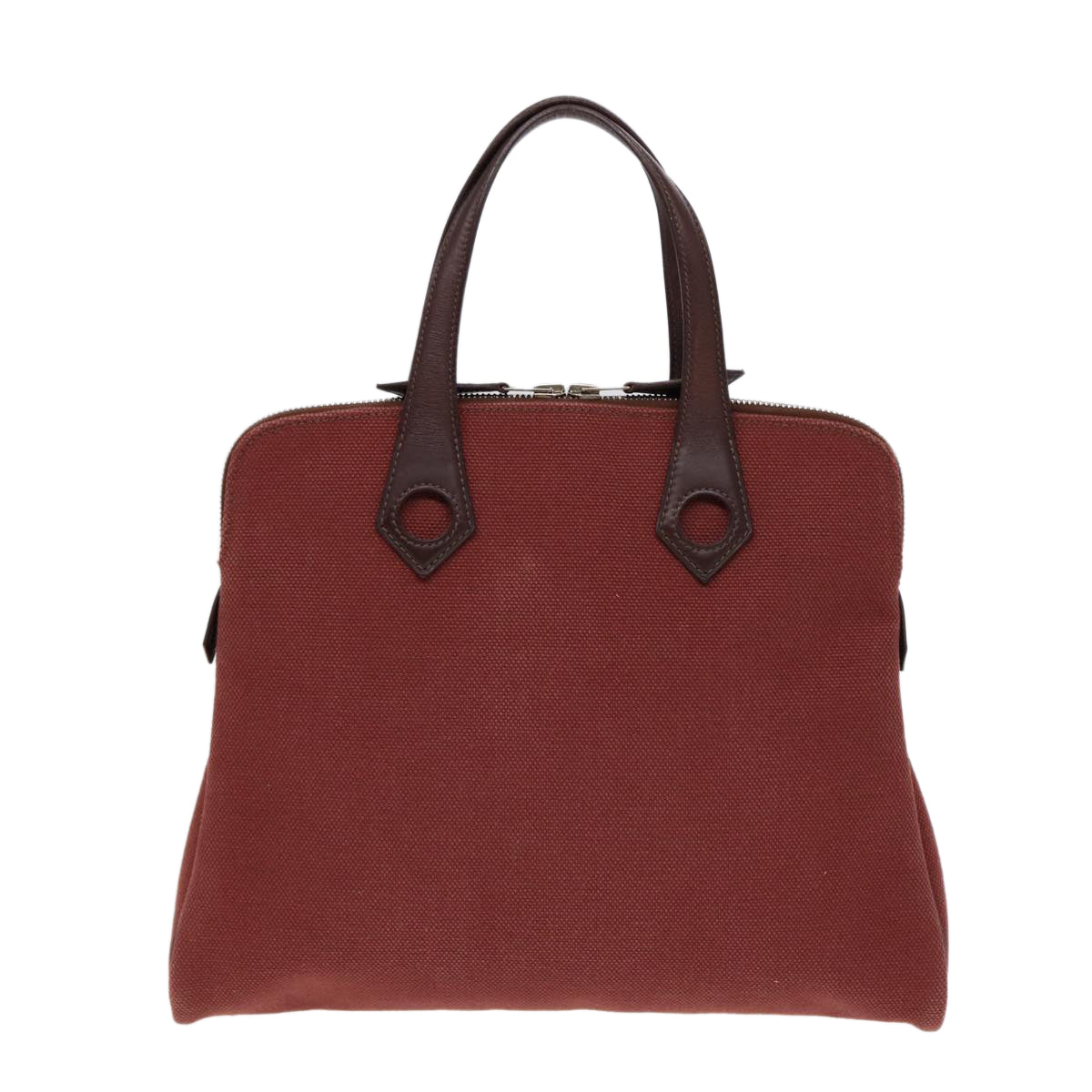 Hermès Heeboo, Burgundy, Canvas, handbag