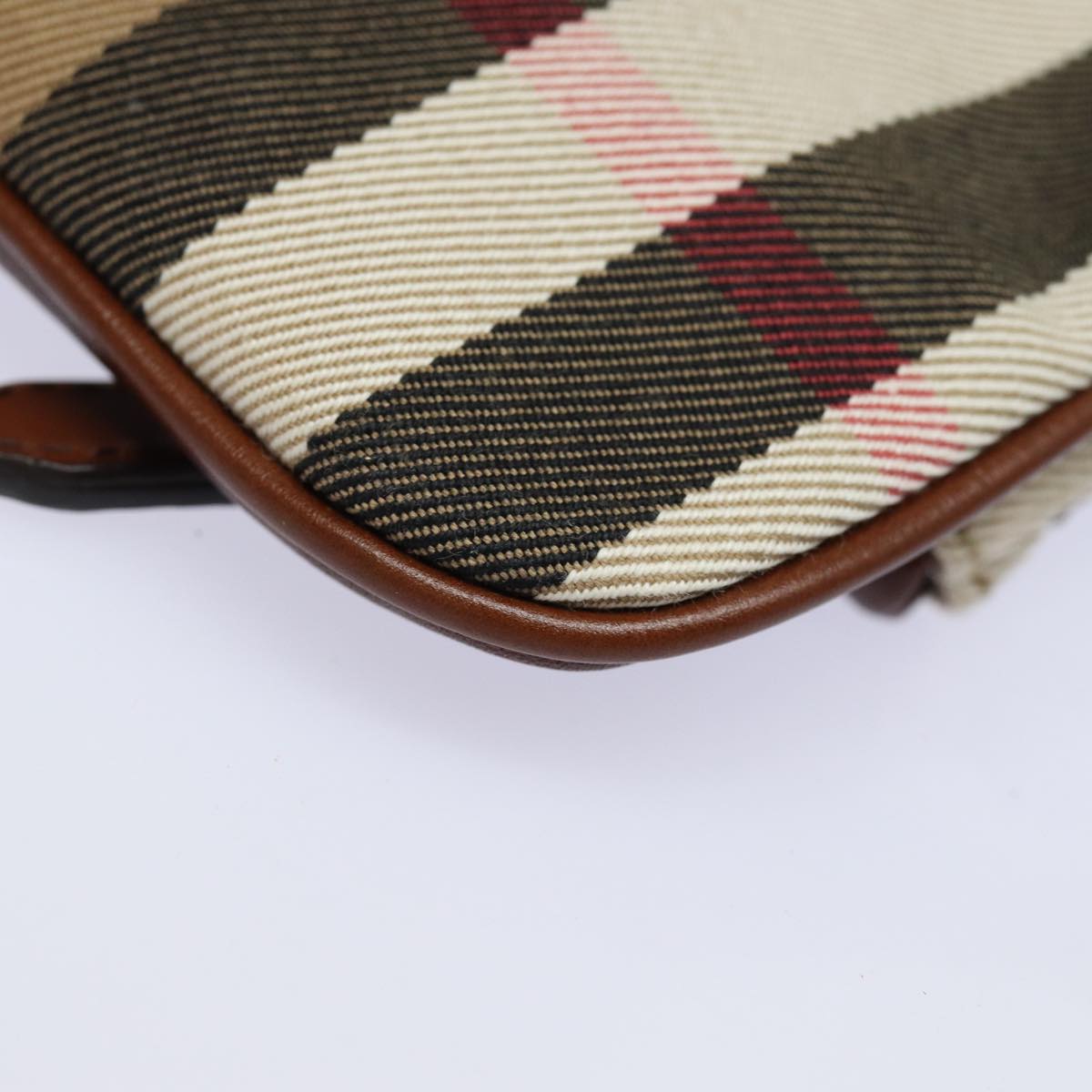 Burberry Nova Check, Brown, Canvas, clutch