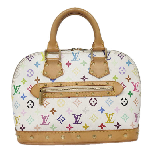 Louis Vuitton Alma, White, Canvas, handbag