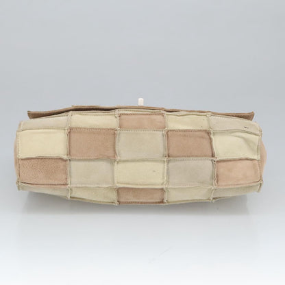 "Chanel 2,55", Beige, Suede, shoulder