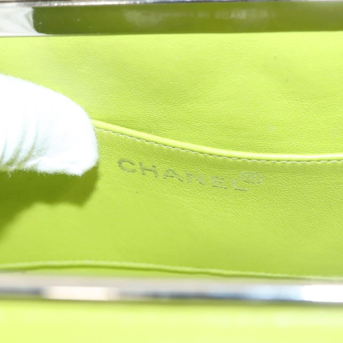 Chanel Vanity, Yellow, Leather, clutch