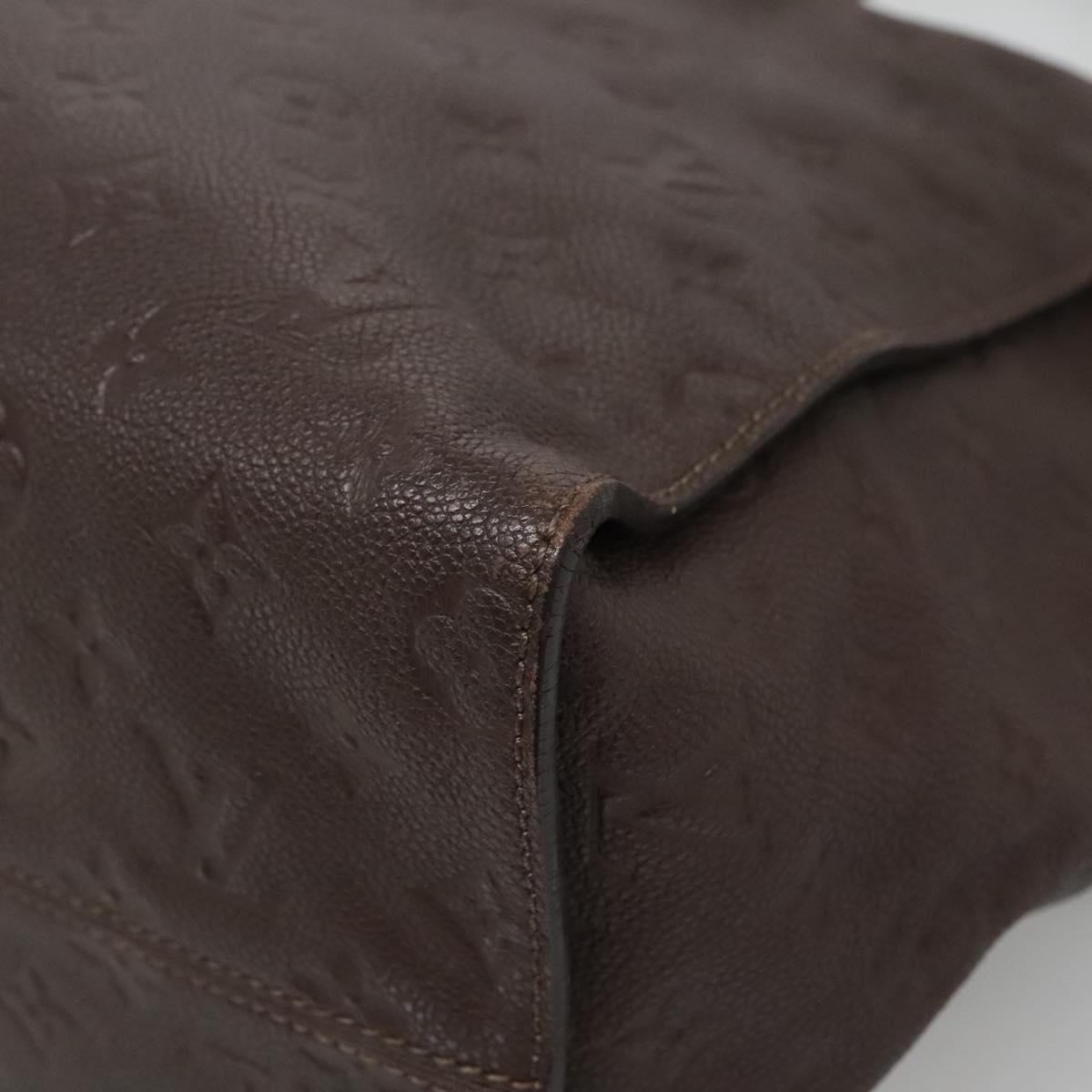 Louis Vuitton Lumineuse, Brown, Leather, tote