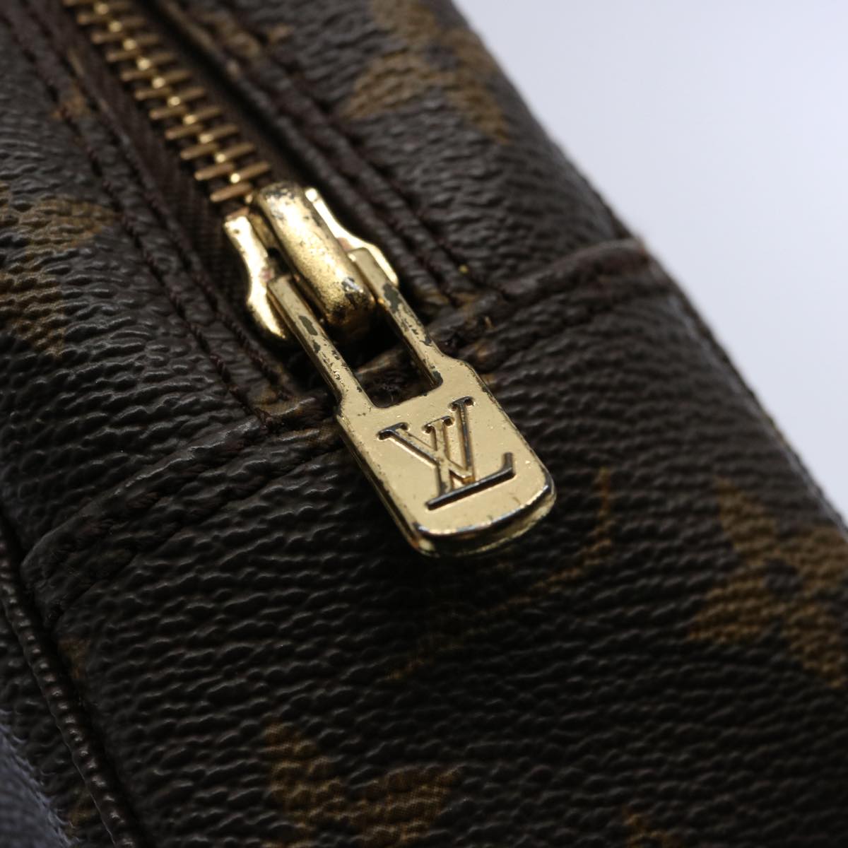 Louis Vuitton Trousse de Toilette, Brown, Canvas, clutch