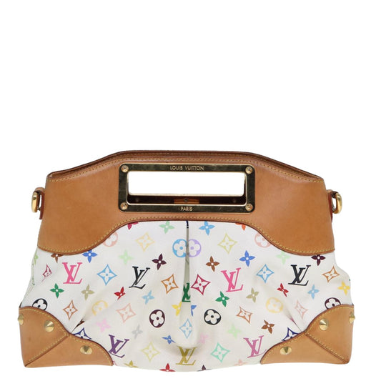 Louis Vuitton Judy, White, Canvas, handbag