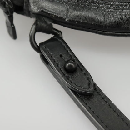Louis Vuitton Pochette, Black, Leather, clutch