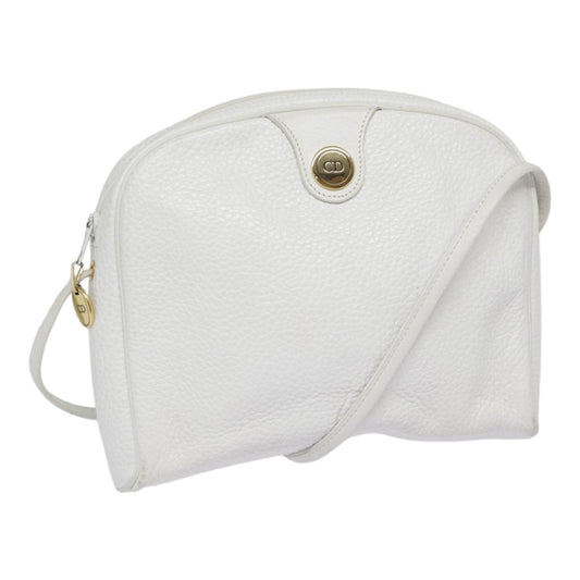 Dior CD, White, Leather, shoulder